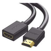 Cable Extensor HDMI de 1 Metro (3.28 Pies) / 4K@60Hz / 3D / HDR / Macho a Hembra / Núcleo de Cobre Estañado / Transmisión Estable