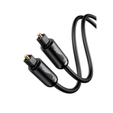 Cable Óptico Toslink (S/PDIF) de Alta Calidad para Audio Digital / 3 Metros (9.84 Pies) / Tapa de Protección / Dolby 7.1 Canales / Diseño Durable / Plug & Play / Color Negro
