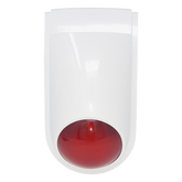 Sirena Estrobo SFIRE SF-06R / 110 dB / 12 VCC / Estrobo Rojo Integrado / Uso Interior y Exterior