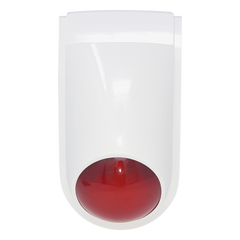 Sirena Estrobo SFIRE SF-06R / 110 dB / 12 VCC / Estrobo Rojo Integrado / Uso Interior y Exterior