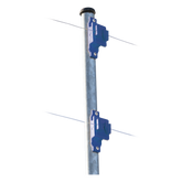 Aislador de Paso Azul Reforzado para Cercos Eléctricos / Aislamiento hasta 18 kV / Resistente a Clima Extremo / Polipropileno y Policarbonato