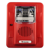 Sirena Estrobo, 12 Vcd, Multi-Candela 15 hasta 110 cd, Montaje En Pared, Color Rojo, Serie HEC3 (0500-05980) Hochiki