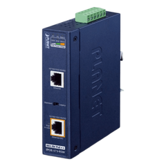 Inyector Industrial, Multi-Gigabit 802.3bt PoE++ / 95W / 2 Puertos RJ45 / 10M/100M/1G/2.5G/5Gbps / IP30 / -40 a 75°C / Montaje en Riel DIN o Pared