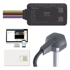 KIT Dispositivo de Rastreo Vehicular/ Sensor nivel de combustible cableado / Conectividad LTE Cat1 y LTE-M / BLE 5.0 / GNSS U-blox / Carcasa IP54 / Batería Interna de Respaldo / Detecta Interferencias / Incluye: EPCOMGPSCODE, TD6001000 y SIM500MB2Y