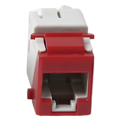 Jack Ultramax Cat6a, Utp, Tipo Keystone, Color Rojo, Punch Down