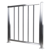 Puerta de Acero Inoxidable de Medio Cuerpo / Paso de 100 Centímetros de Ancho Ideal Para Dar Accesos que no Caben Por su Torniquete / Altura de 90 Centímetros