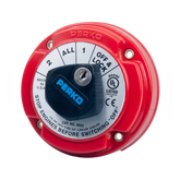 Switch Selector de Batería Marina PERKO 8502 con Llave / 250A Continuos 360A Intermitentes / 6-32 VCC / Selector 1-2-Both-Off / Bloqueo con Llave / Encendido Protegido
