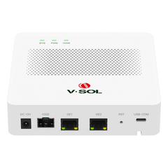 Mini OLT de 1 Puerto GPON SC/UPC con 3 puertos Uplink (2 puertos Gigabit Ethernet + 1 puerto SFP/SFP+) , hasta 64 ONUs / ONTs