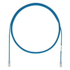 Cable de Parcheo UTP Cat6A, CM/LSZH, Diámetro Reducido (28AWG), Color Azul, 5 Metros (16.40 Pies).