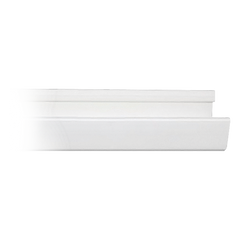 Canaleta blanca de PVC auto extinguible, con 2 plataformas, 4 cinthos TH 190, 2 thornillos 10 x 1 1/2”, 2 thorquetes TP2X. (9001-01250)