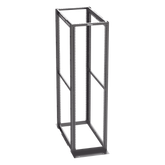 Rack de Cuatro Postes Estándar de 19", Rieles Con Orificio Para Tuerca Enjaulada, Profundidad Máxima de 41.5 in, 45 Unidades de Rack, Color Negro