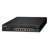 Switch AV Administrable Capa 2/ Compatible con Dante / 4 Puertos Gigabit PoE++ 802.3bt 95W + 4 Puertos Gigabit PoE+ 802.3at 32W + 2 Puertos 10G SFP+ / Presupuesto PoE 240W / Dual UI Pro AV y Standard / Compatibilidad Dante y NDI / Fanless / VLAN Routing I