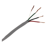 Bobina de 305 Metros (1000 Pies) / Cable de Cobre / 4 X 18 AWG / Tipo Alarmas UL / Para Interior / Color Gris / Para Aplicaciones de Alarmas de Intrusión / Interfonos / TV Porteros / y Multi-Propósito / Hecho en México