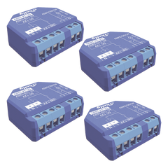 Kit de 4 / Relevador inalámbrico inteligente 16A, 110-230 V, compatible con asistente de voz Alexa, Google Home