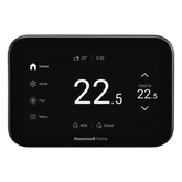 Termostato inteligente con pantalla táctil de 5 pulgadas, control de calidad de aire (IAQ), hasta 4H/2C bomba de calor, Wi-Fi, Bluetooth y Matter, color negro