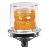 Luz de advertencia LED para ubicaciones peligrosas Electraray®, UL y cUL para Clase I, División 2, Grupos A, B, C y D; Clase II División 2, Grupos F y G; Clase III, 240 VCA, color Ámbar, parpadeo predeterminado