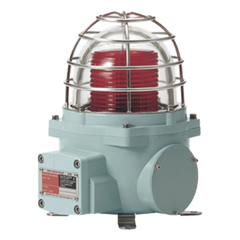 Señal Luminosa LED Antiexplosión / 24 VDC / Luz Roja / ATEX Ex db IIC T6 Gb / IP66 / Zona 1 y 2 / Luz Fija e Intermitente / Aluminio y Acero Inoxidable