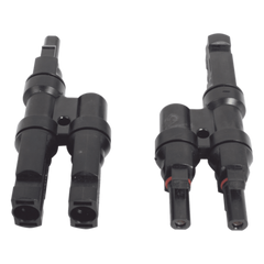 Conector MC-4 Doble para Módulos Fotovoltaicos. Tipo 2T