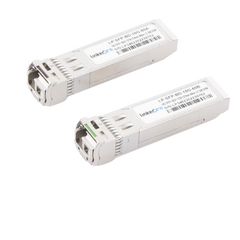 Transceptores Ópticos Bidireccionales SFP+ (Mini-Gbic) / Monomodo 1270 & 1330 nm / 10 Gbps / 10GBASE-BX / Conector LC/UPC Simplex / DDM / Hasta 60 km / 2 Piezas