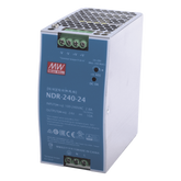 Fuente de poder industrial para riel DIN / 240W / 24Vcc / 10A / Entrada: 90-264Vca