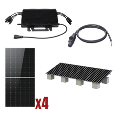 Kit Solar Interconexion / 2kW 220Vca / Microinversores HOYMILES / Montaje Incluido