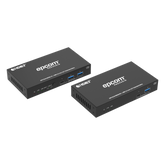 Extensor USB 3.2 Gen 1 | 100 m | Cable CAT6a | Velocidad 5 Gbps | Puertos USB-C y USB-A | PoC Bidireccional 24V | Compatible Con Dispositivos USB Variados