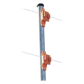 Aislador de Paso Naranja Reforzado para Cercos Eléctricos / Aislamiento hasta 18 kV / Resistente a Clima Extremo / Polipropileno y Policarbonato