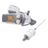 Kit de radio UM385 | mas antena marina de fibra de vidrio TX-1600-SYS
