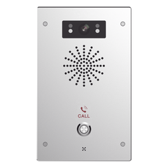Video Intercomunicador IP / 2 Líneas SIP / Cámara 2MP 1080p / 2 Relevadores / ONVIF / IP65 e IK10 / PoE 802.3af / Audio HD / Visión Nocturna IR / -40°C a 70°C