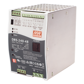 Fuente de Poder Industrial de 240W con Cargador de Baterías, salida 48Vcc, 5A, para montaje Riel Din