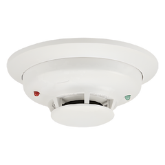 Detector fotoeléctrico de humo de 2 hilos con sensor térmico fijo a 57 grados C, para sistemas convencionales