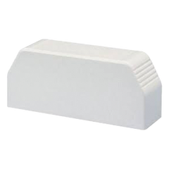 Tapa final, para uso con canaleta T70, Material PVC Rígido, Color Blanco Mate