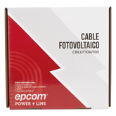 Cable Fotovoltaico Rojo / Cobre Estañado / 6 mm² (10 AWG) / 2000V / Rollo 100m / UL 4703 y TUV