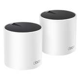 Kit 2 Routers Inalámbricos MESH Interior para Hogar / Doble Banda Wi-Fi 6 AX3000 Mbps / 3 Puerto Gigabit WAN/LAN / 2 Antenas Internas / Administración Mediante la App Deco (iOS, Android) / Protección HomeShield