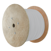 Bobina de Cable Blindado F/UTP de 4 Pares, Z-MAX, Cat6A, Soporte de Aplicaciones 10GBase-T, CM, Color Blanco, 305 Metros (1000 Pies)