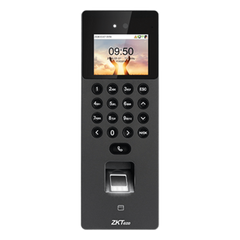 Terminal Biométrica Facial / Cámara Binocular 1MP / 1,500 Rostros 3,000 Huellas / Video Intercom SIP / ONVIF / WiFi / Anti-Fraude