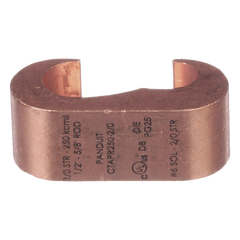 Conector de Conexión Tierra tipo "E" para Conductor de Cobre 6 Awg - 2Awg, 1 Pieza