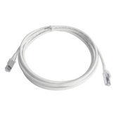 Patch Cord Z-MAX Cat6A S/FTP, CM/LS0H, 3.05 Metros (10 Pies), Color Blanco, Versión Bulk (Sin Empaque Individual)