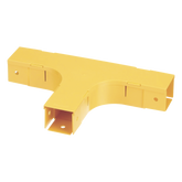 Accesorio en T Horizontal, Con Ángulos a 90º, Para Canaletas FiberRunner™ 2X2, Color Amarillo