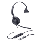 Auriculares Yealink UH42 Mono con cancelación de ruido por IA para Microsoft Teams, USB-C/A e indicador de ocupado