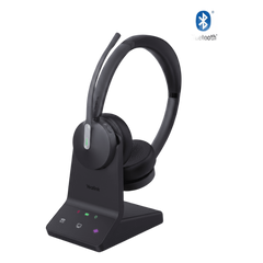 Auriculares estéreo Yealink WH64 edición UC/ Base DECT y auriculares con Bluetooth integrado/ Triple conexión/ Cancelación de ruido con 3 micrófonos
