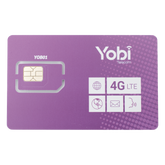SIM Yobi para dispositivos móviles 3G/4G con recarga de 10GB cada mes durante 1 año de servicio (solo datos)