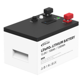 Batería de Litio LiFePO4 / 12.8 Vcc / 100 Ah / 1.28 kWh / Pantalla LCD / Carcasa Metálica