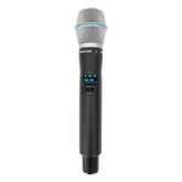 Micrófono Mano Inalámbrico EP-59H | Rango Frecuencia 470-510MHz, 540-590MHz, 640-690MHz, 807-830MHz | Potencia Salida ≥10dBm | Autonomía >10 Horas | Mute Automático por Caída | Display OLED | 7 Niveles Potencia Aju