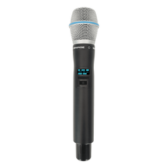 Micrófono Mano Inalámbrico EP-59H | Rango Frecuencia 470-510MHz, 540-590MHz, 640-690MHz, 807-830MHz | Potencia Salida ≥10dBm | Autonomía >10 Horas | Mute Automático por Caída | Display OLED | 7 Niveles Potencia Aju
