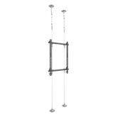 Montaje Cableado de Acero| Suelo a Techo| Capacidad Máx. de Carga 30kg| Para Pantallas de 32" ~ 75"| VESA 400 x 600