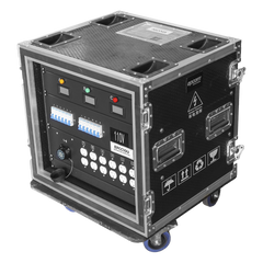Centro de carga movil para instalaciones temporales con conexión TIPO socapex a 110v Y 220V | RACK 10U
