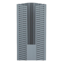 Canaleta para Cable en Esquina, 5.33" x 4.58", 6 Pies, Color Gris