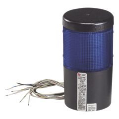 Módulo de Luz LED LITESTAK / Modelo LSLD-024-B / 24 VAC/DC / 0.080 A / Lente Azul / Plug-in / Uso Industrial