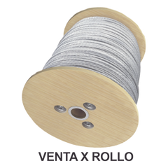 Rollo o carrete de 1500 Metros de Retenida de 1/4" de Alta Resistencia, Galvanizado clase A.